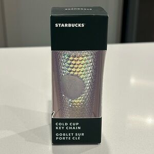 Starbucks Iridescent Studded Cold Cup Key Chain
